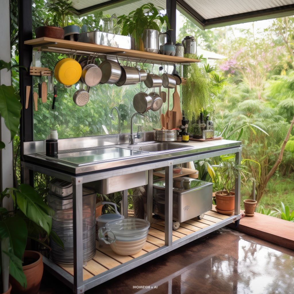 31 Simple Yet Functional Outdoor Kitchen With Sink Ideas You Can