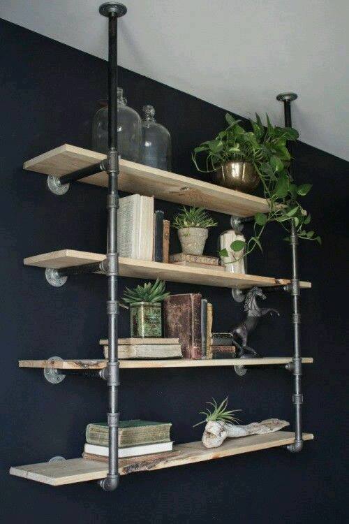 31 Stylish Diy Industrial Pipe Shelf Ideas For Your Living Space