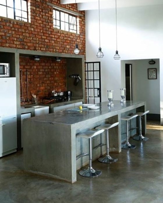 28 Concrete Kitchen Island Ideas To Create A Fabulous Functional   E40 004 