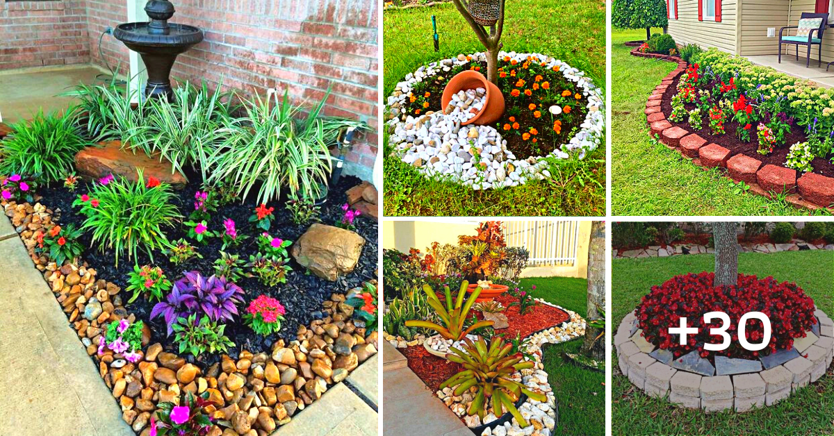 30 Cheap & Amazing "Flower Bed Edging" Ideas You Can Try