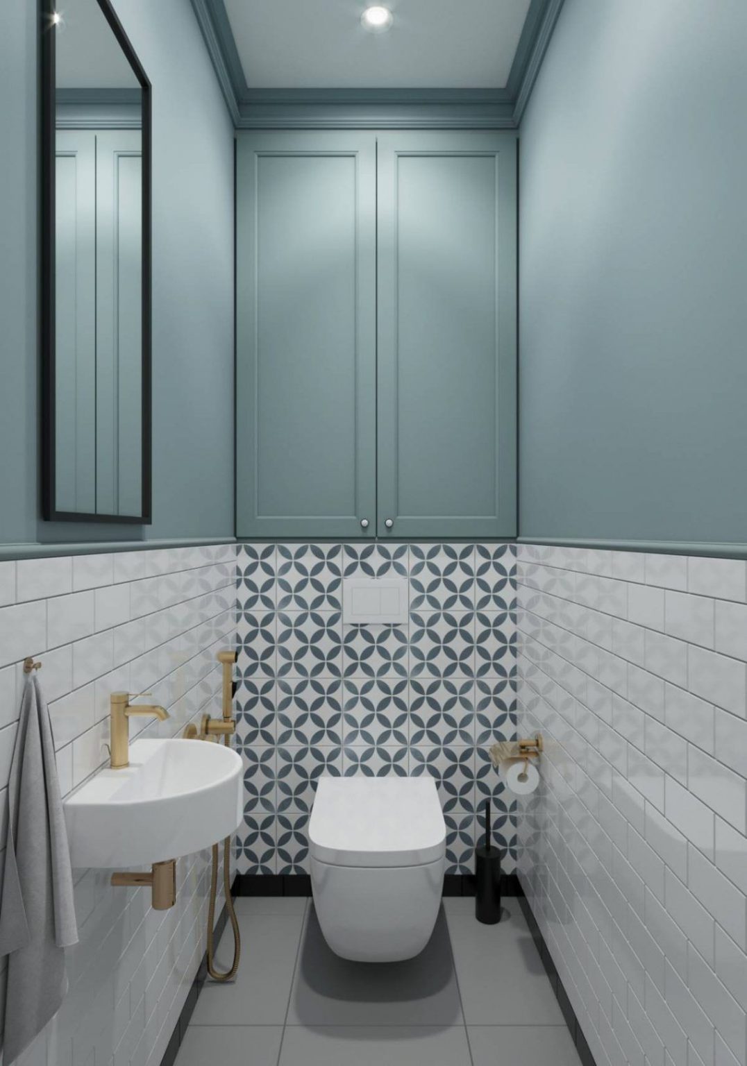 37 Beautiful "Half Tiled Bathroom" Ideas and Designs