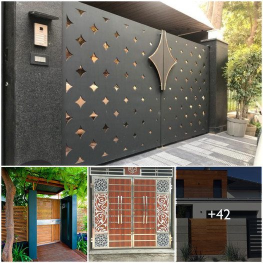 30 Contemporary Front Gate Design Ideas to Give Your Home a Modern Touch